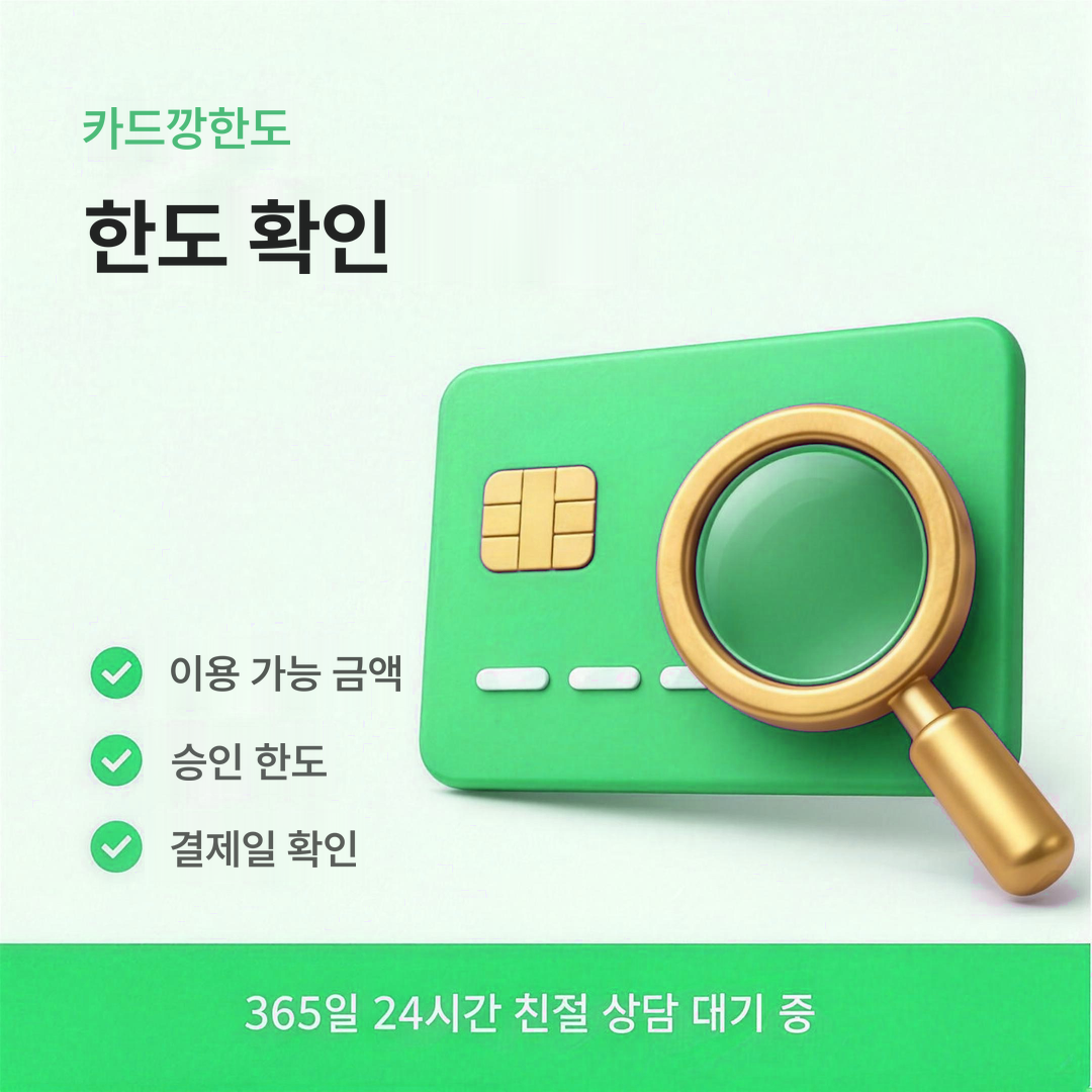 다음머니 카드깡한도 한도 확인 안내
