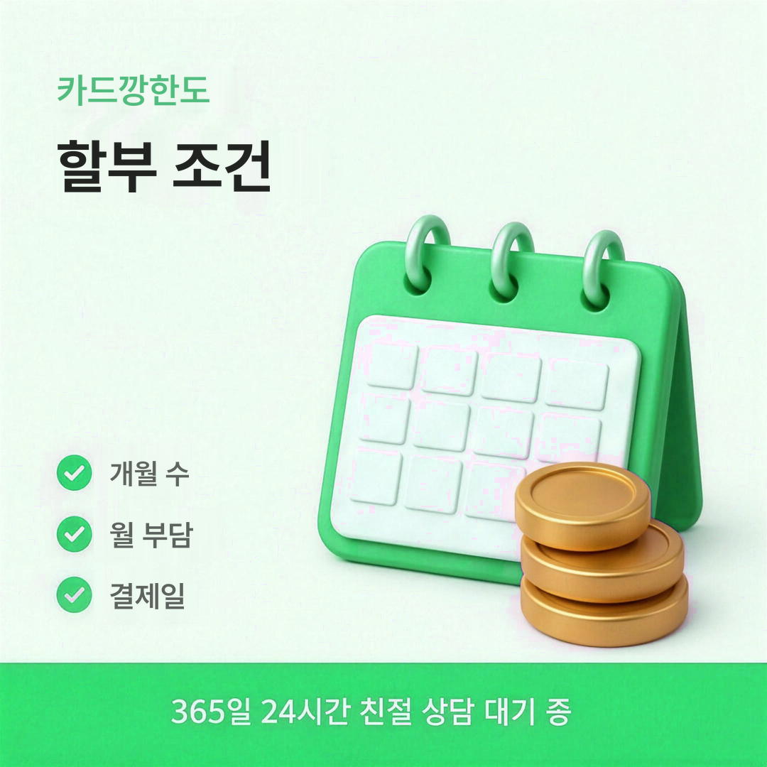 다음머니 카드깡한도 할부 조건 정리 안내